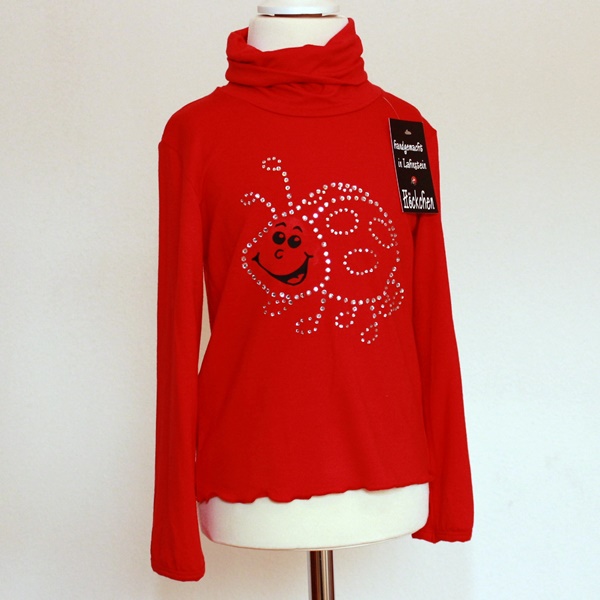 Hoeckchen Rollkragenshirt Größe 104 rot
